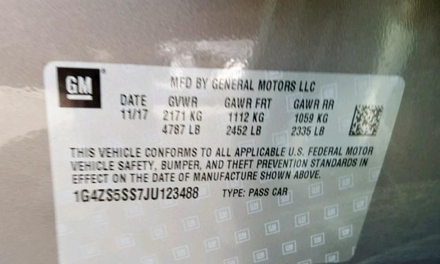 Photo 9 VIN: 1G4ZS5SS7JU123488 - BUICK LACROSSE 