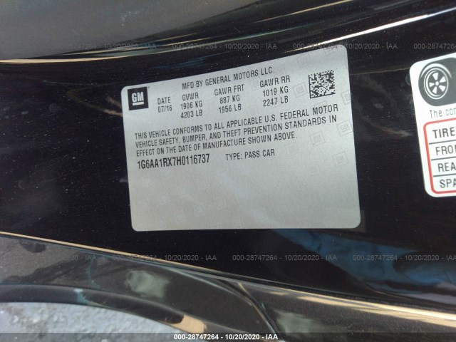 Photo 8 VIN: 1G6AA1RX7H0116737 - CADILLAC ATS COUPE 