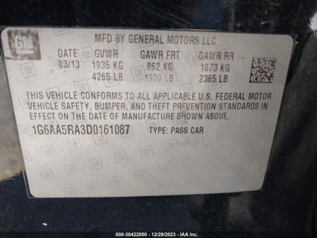 Photo 8 VIN: 1G6AA5RA3D0161087 - CADILLAC ATS 