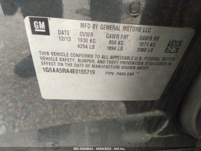 Photo 8 VIN: 1G6AA5RA4E0155719 - CADILLAC ATS 