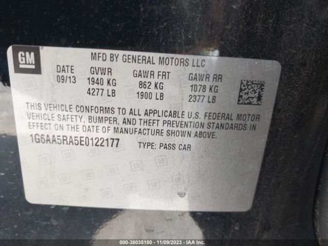 Photo 8 VIN: 1G6AA5RA5E0122177 - CADILLAC ATS 