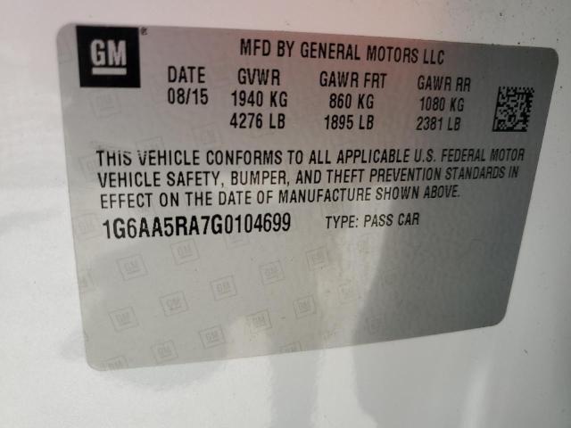 Photo 11 VIN: 1G6AA5RA7G0104699 - CADILLAC ATS 