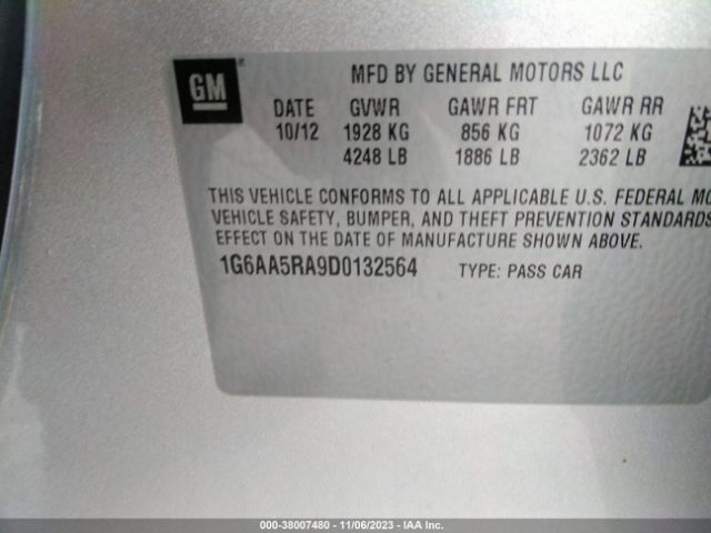 Photo 8 VIN: 1G6AA5RA9D0132564 - CADILLAC ATS 