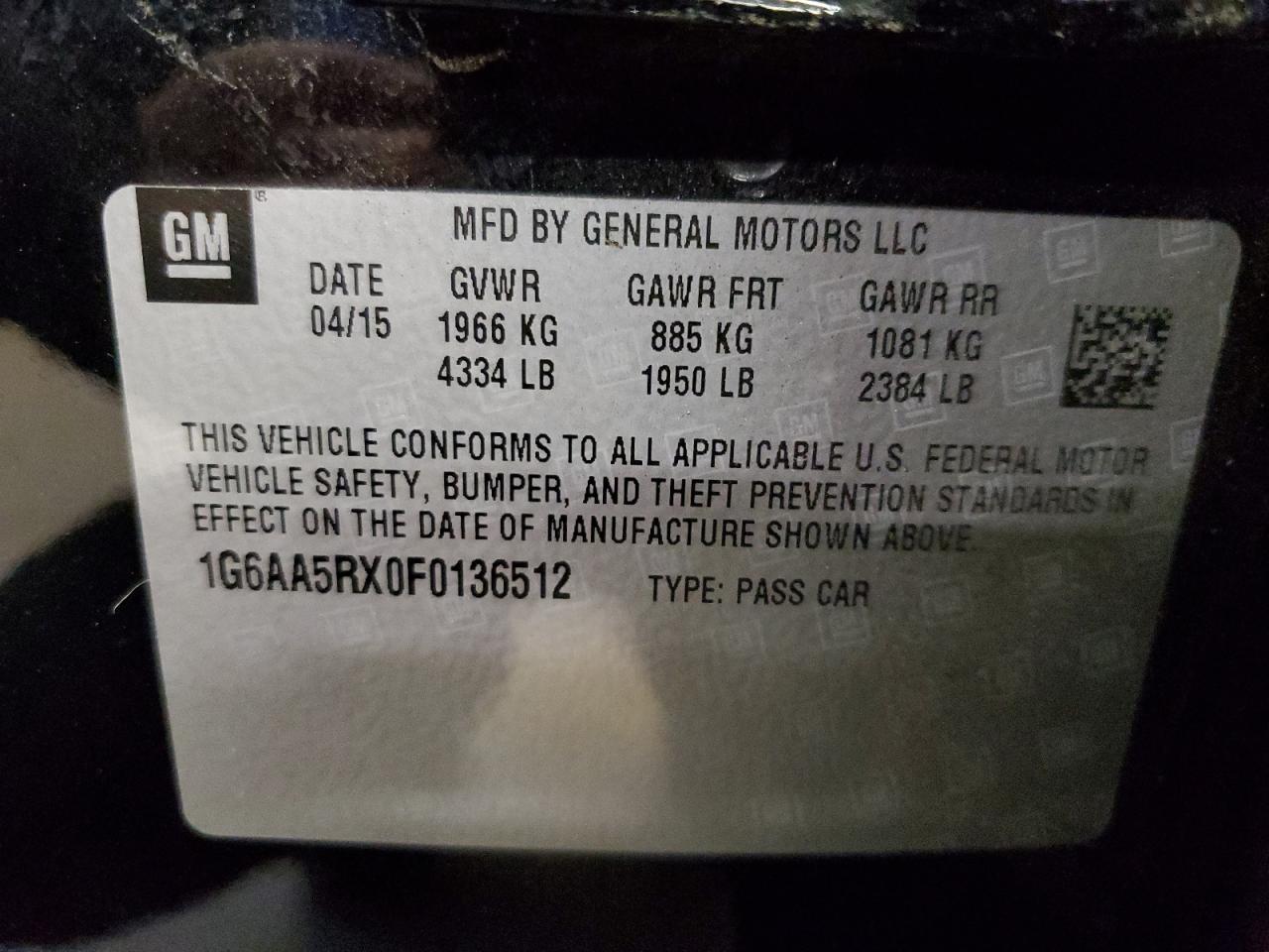 Photo 11 VIN: 1G6AA5RX0F0136512 - CADILLAC ATS 