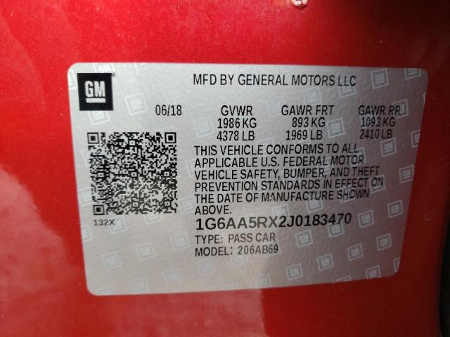 Photo 11 VIN: 1G6AA5RX2J0183470 - CADILLAC ATS 