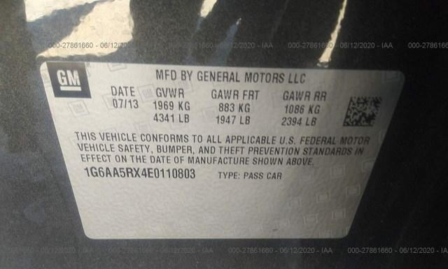 Photo 8 VIN: 1G6AA5RX4E0110803 - CADILLAC ATS 