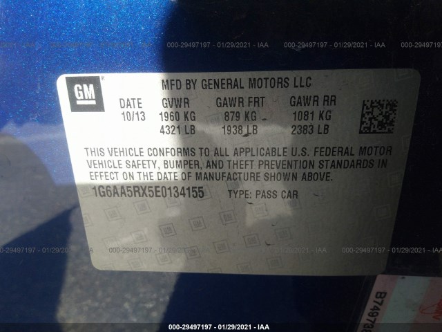 Photo 8 VIN: 1G6AA5RX5E0134155 - CADILLAC ATS 