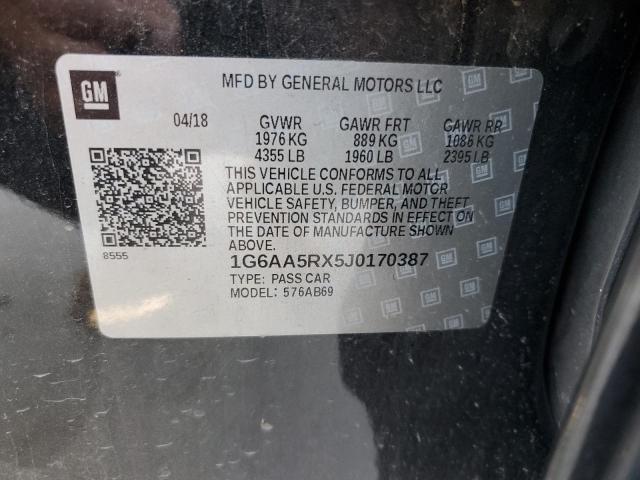 Photo 11 VIN: 1G6AA5RX5J0170387 - CADILLAC ATS 