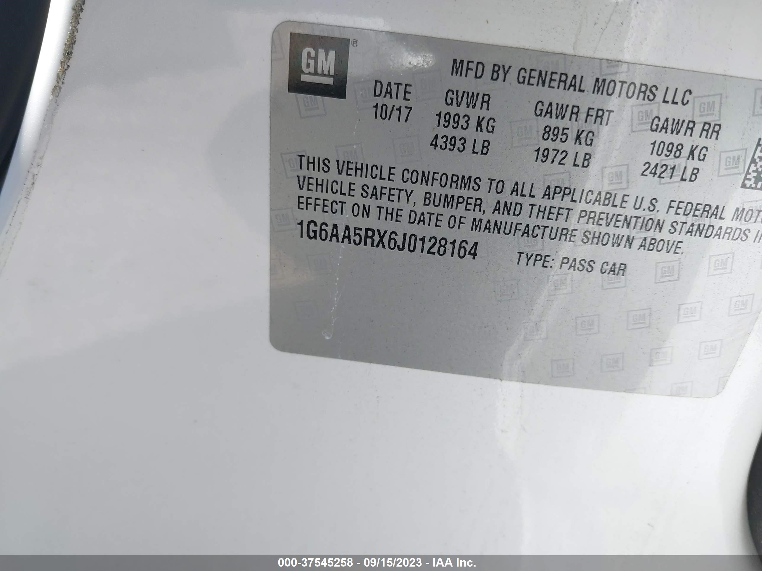 Photo 8 VIN: 1G6AA5RX6J0128164 - CADILLAC ATS 