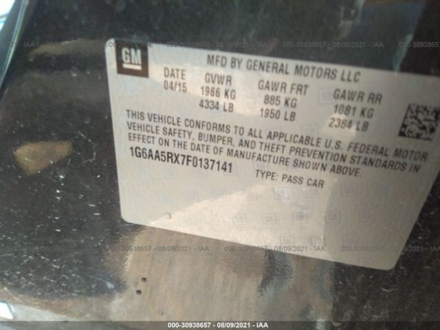 Photo 8 VIN: 1G6AA5RX7F0137141 - CADILLAC ATS SEDAN 