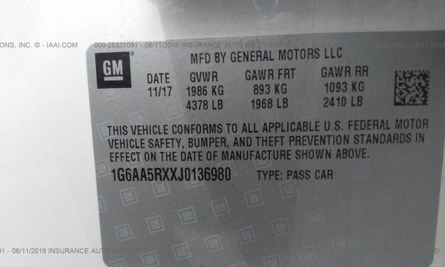 Photo 8 VIN: 1G6AA5RXXJ0136980 - CADILLAC ATS 