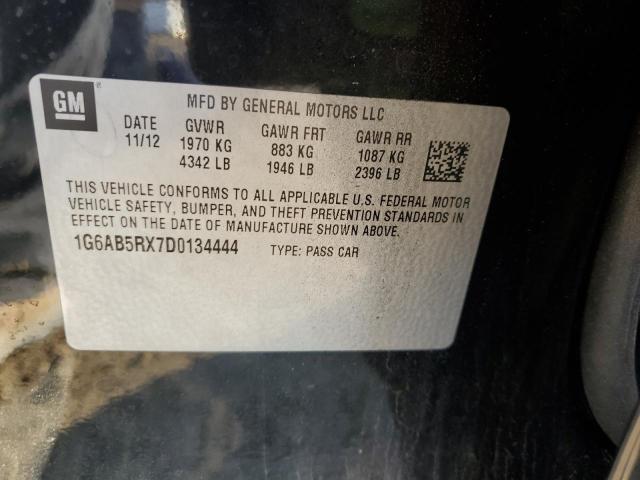 Photo 12 VIN: 1G6AB5RX7D0134444 - CADILLAC ATS LUXURY 