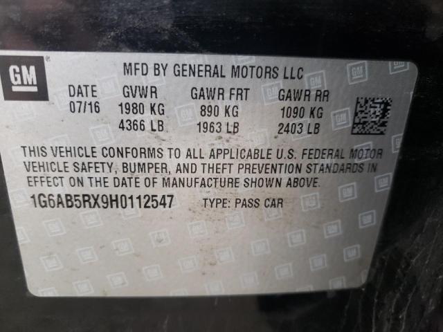 Photo 9 VIN: 1G6AB5RX9H0112547 - CADILLAC ATS LUXURY 