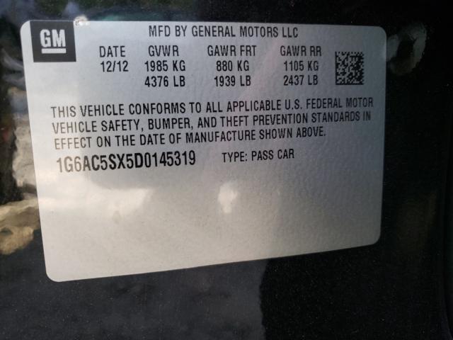 Photo 9 VIN: 1G6AC5SX5D0145319 - CADILLAC ATS PERFOR 