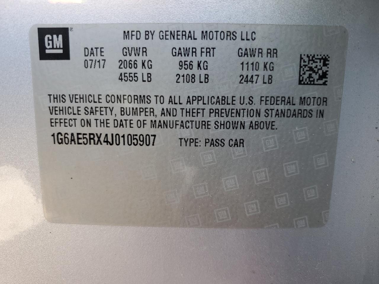 Photo 11 VIN: 1G6AE5RX4J0105907 - CADILLAC ATS 