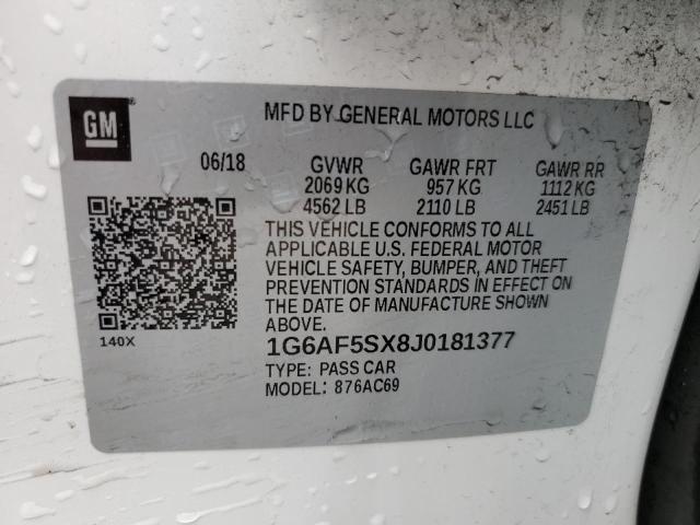 Photo 11 VIN: 1G6AF5SX8J0181377 - CADILLAC ATS 