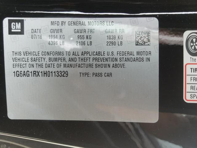 Photo 9 VIN: 1G6AG1RX1H0113329 - CADILLAC ATS 