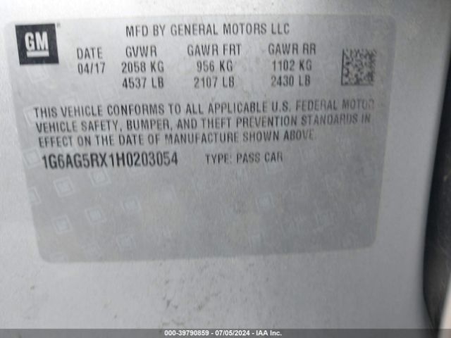 Photo 8 VIN: 1G6AG5RX1H0203054 - CADILLAC ATS 