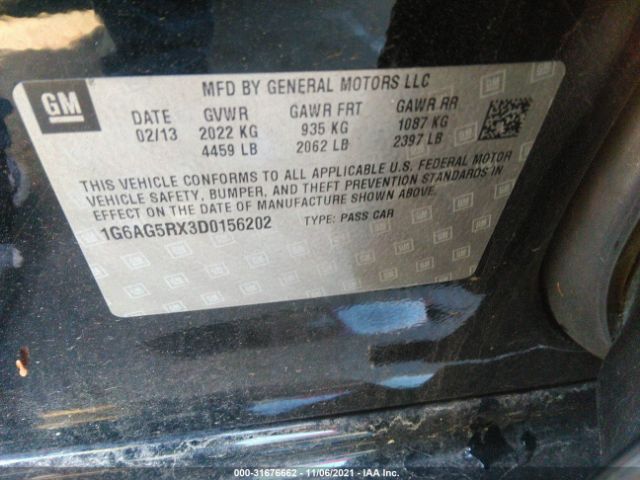 Photo 8 VIN: 1G6AG5RX3D0156202 - CADILLAC ATS 