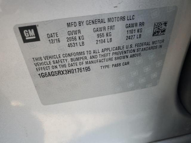 Photo 11 VIN: 1G6AG5RX3H0176195 - CADILLAC ATS 