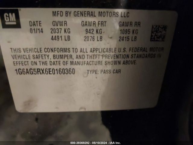 Photo 8 VIN: 1G6AG5RX6E0160360 - CADILLAC ATS 