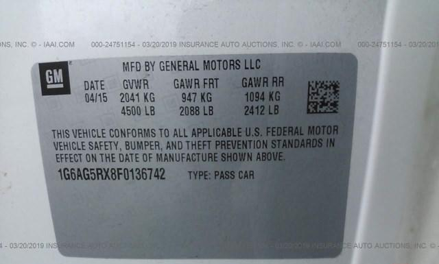 Photo 8 VIN: 1G6AG5RX8F0136742 - CADILLAC ATS 