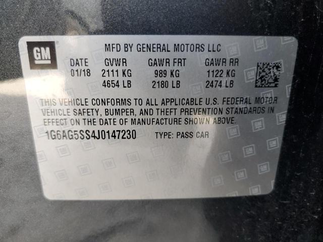 Photo 12 VIN: 1G6AG5SS4J0147230 - CADILLAC ATS 