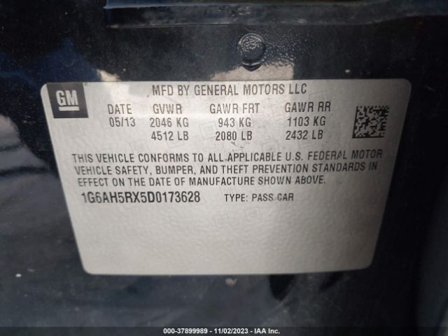 Photo 8 VIN: 1G6AH5RX5D0173628 - CADILLAC ATS 