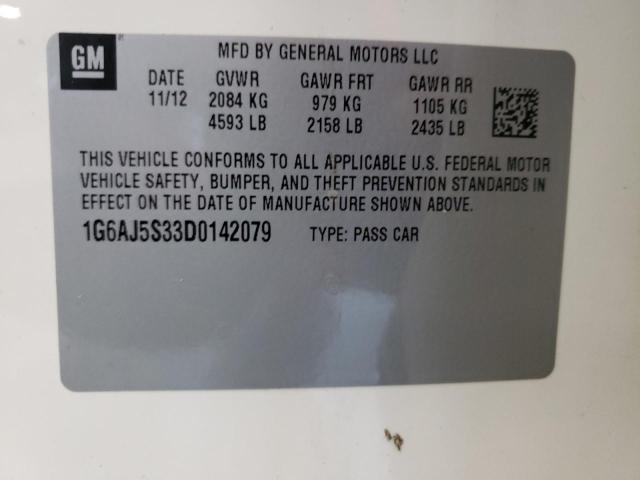 Photo 9 VIN: 1G6AJ5S33D0142079 - CADILLAC ATS PERFOR 