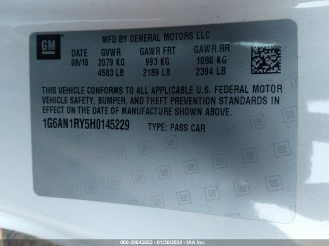 Photo 8 VIN: 1G6AN1RY5H0145229 - CADILLAC ATS-V 