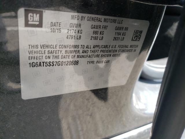 Photo 9 VIN: 1G6AT5SS7G0120608 - CADILLAC CTS PREMIU 