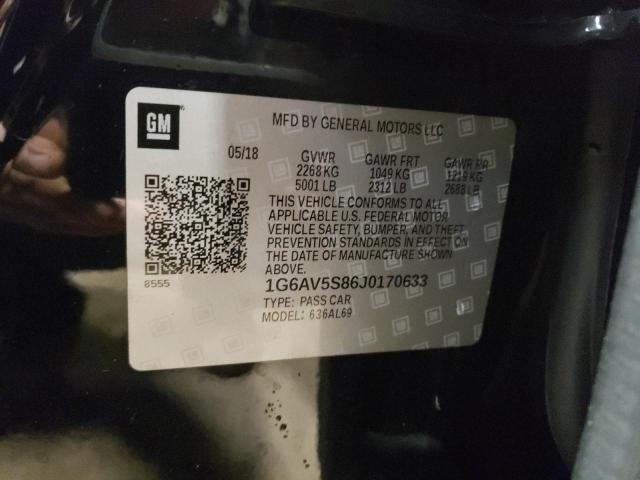 Photo 12 VIN: 1G6AV5S86J0170633 - CADILLAC CTS 