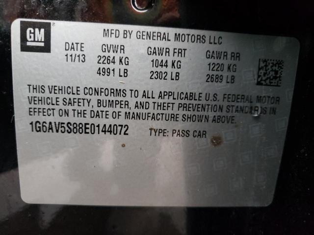 Photo 9 VIN: 1G6AV5S88E0144072 - CADILLAC CTS VSPORT 