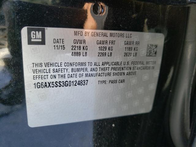 Photo 9 VIN: 1G6AX5SS3G0124837 - CADILLAC CTS LUXURY 