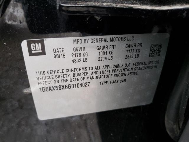 Photo 12 VIN: 1G6AX5SX6G0104027 - CADILLAC CTS 