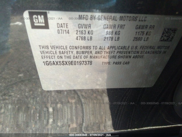 Photo 8 VIN: 1G6AX5SX9E0197378 - CADILLAC CTS SEDAN 