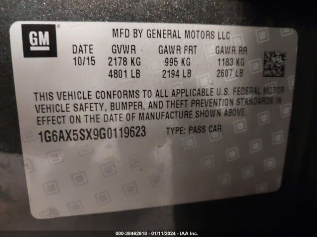 Photo 8 VIN: 1G6AX5SX9G0119623 - CADILLAC CTS 