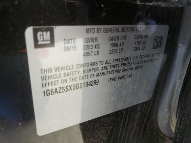 Photo 11 VIN: 1G6AZ5SX0G0104289 - CADILLAC CTS PREMIU 