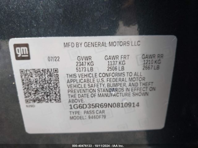 Photo 8 VIN: 1G6D35R69N0810914 - CADILLAC CT5 