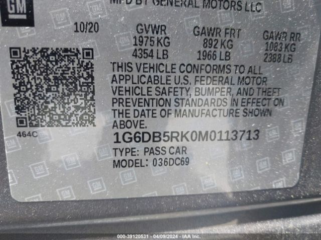 Photo 8 VIN: 1G6DB5RK0M0113713 - CADILLAC CT4 