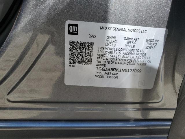 Photo 9 VIN: 1G6DB5RK1N0127069 - CADILLAC CT4 PREMIU 