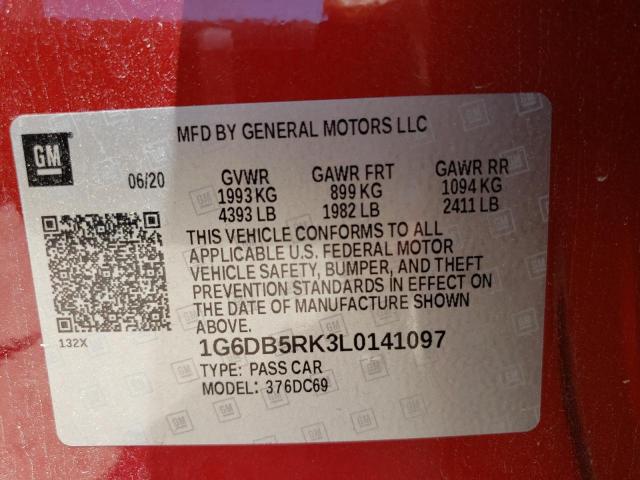 Photo 9 VIN: 1G6DB5RK3L0141097 - CADILLAC CT4 PREMIU 