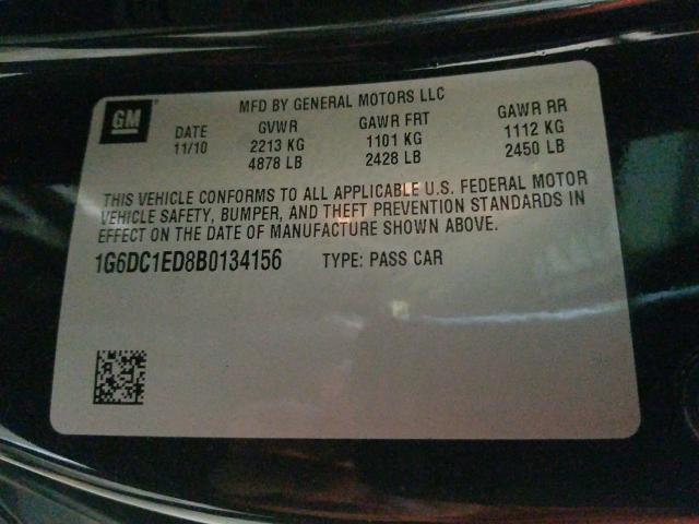 Photo 9 VIN: 1G6DC1ED8B0134156 - CADILLAC CTS 