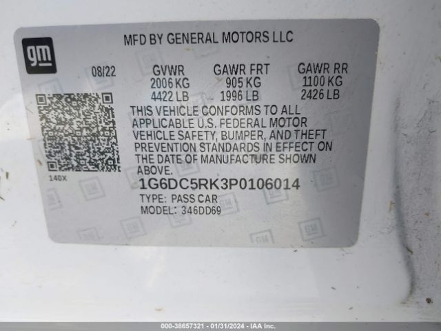 Photo 8 VIN: 1G6DC5RK3P0106014 - CADILLAC CT4 