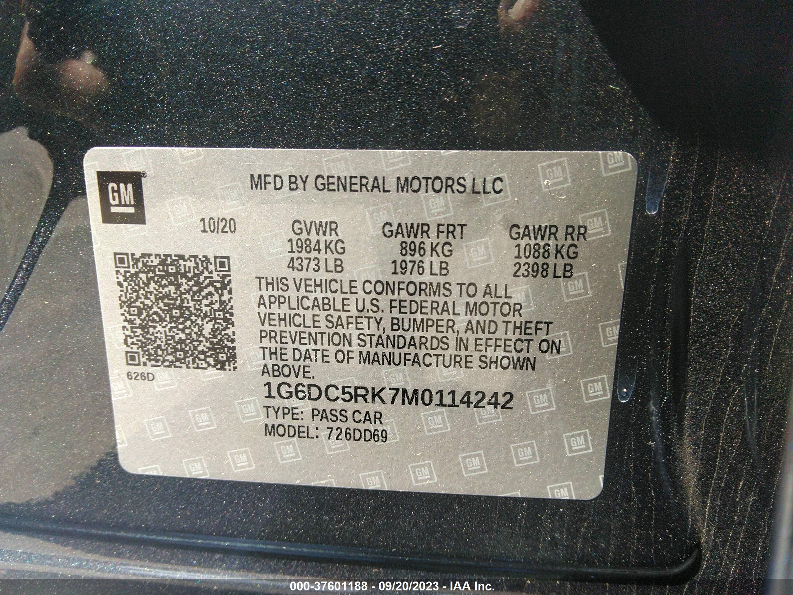 Photo 8 VIN: 1G6DC5RK7M0114242 - CADILLAC CT4 