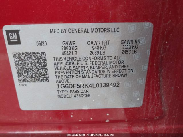 Photo 8 VIN: 1G6DF5RK4L0139492 - CADILLAC CT4 