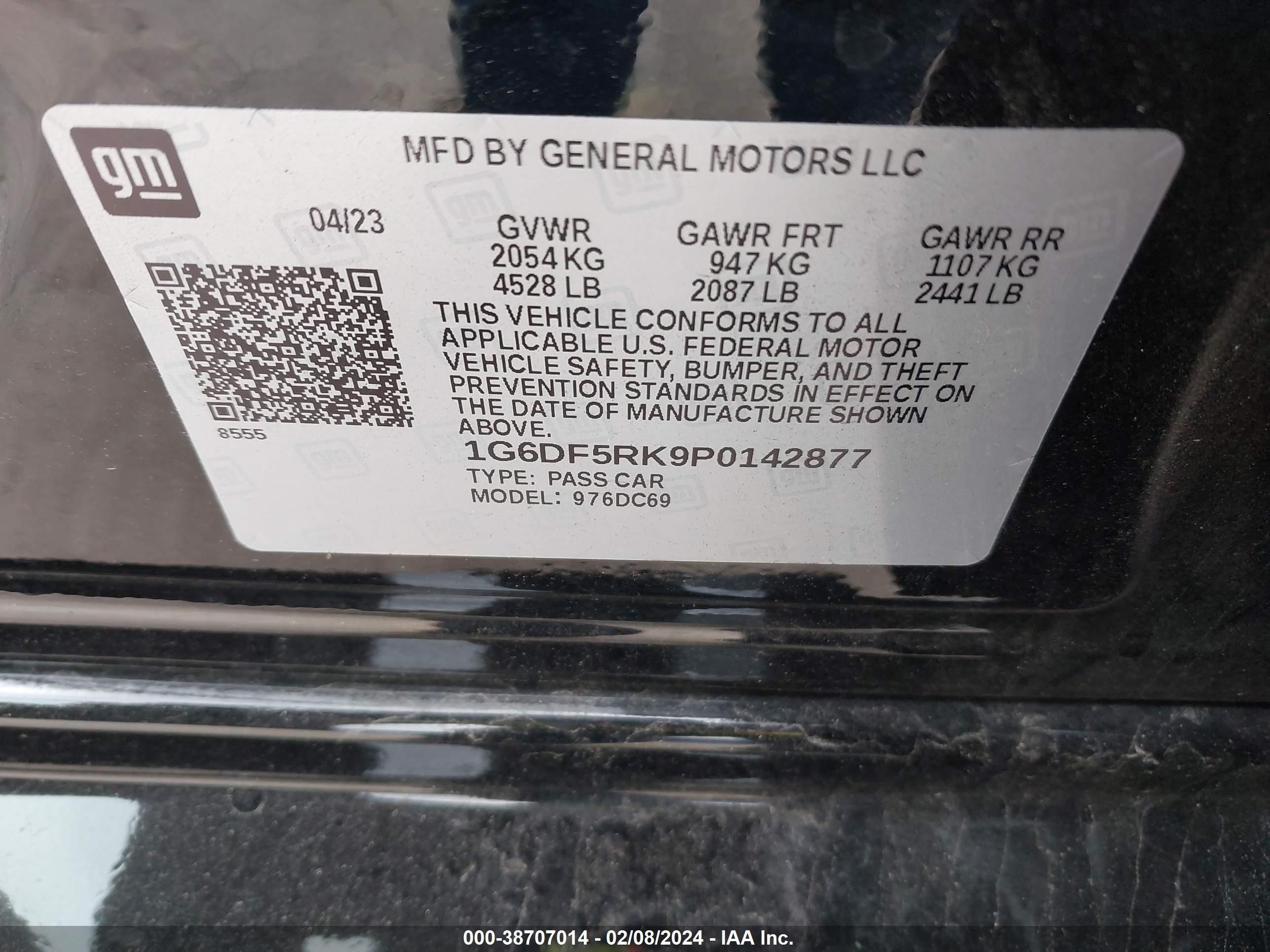 Photo 8 VIN: 1G6DF5RK9P0142877 - CADILLAC CT4 