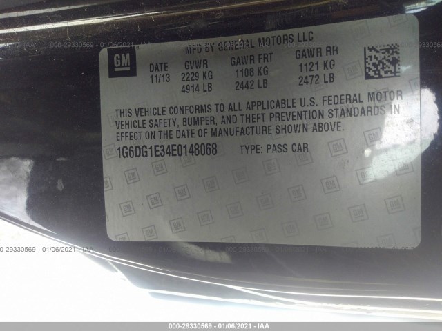 Photo 8 VIN: 1G6DG1E34E0148068 - CADILLAC CTS COUPE 