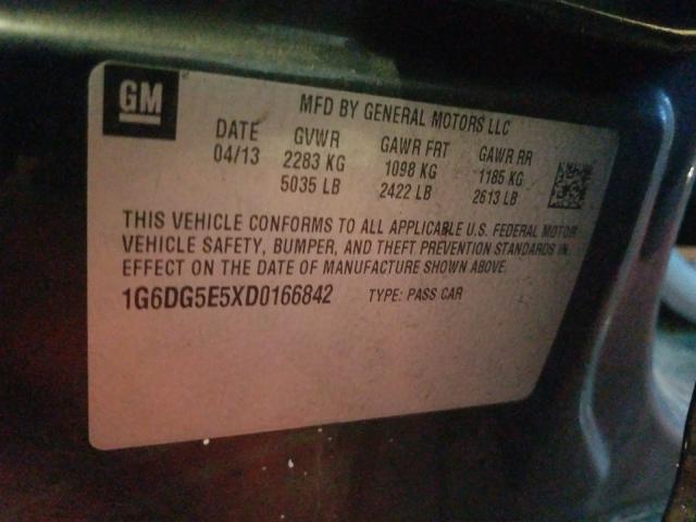 Photo 9 VIN: 1G6DG5E5XD0166842 - CADILLAC CTS LUXURY 