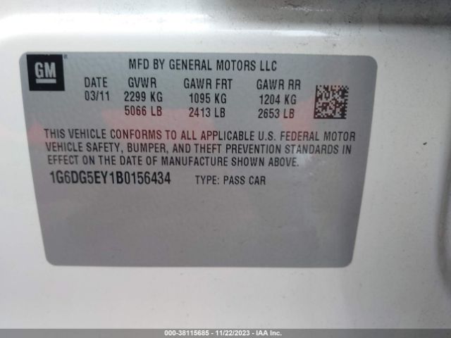 Photo 8 VIN: 1G6DG5EY1B0156434 - CADILLAC CTS 